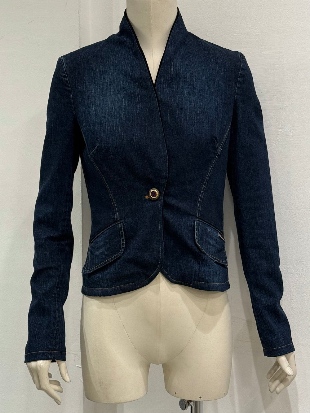 2000s Dolce & Gabbana faded denim jacket