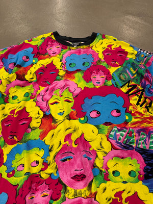1991 Versace jeans Couture "Betty Boop and Marilyn Monroe" t-shirt