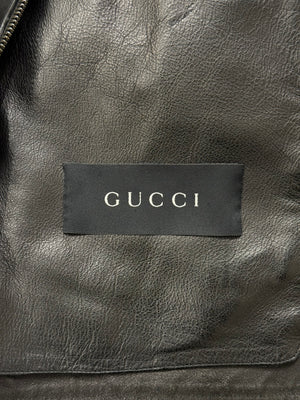 2004 Gucci by Tom Ford biker leather jacket