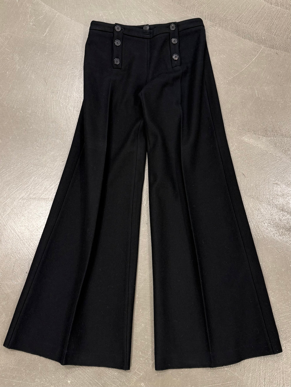 1990s Alexander McQueen buttons up sailor pants
