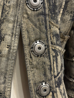 A/W2006 Christian Dior by John Galliano runway painted denim jacket