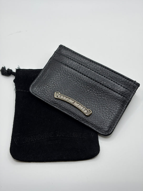 Chrome Hearts leather card holder