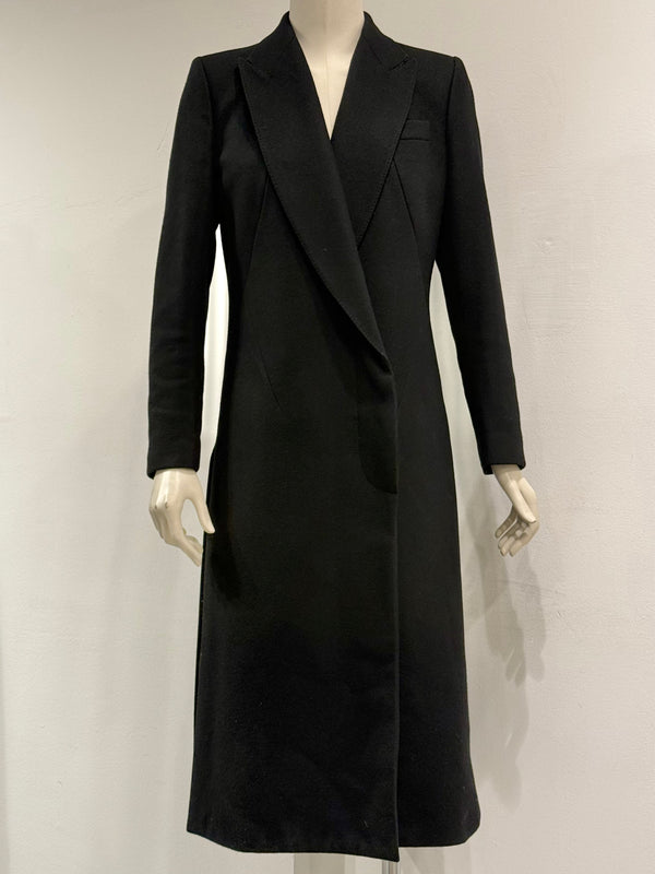 A/W2001 Alexander McQueen runway paneled wool wrap coat