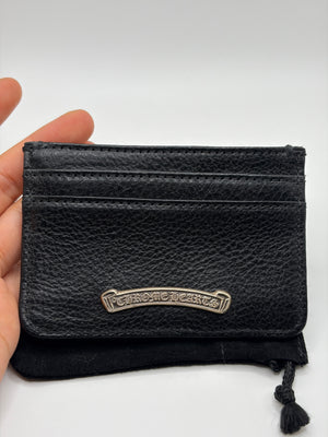 Chrome Hearts leather card holder
