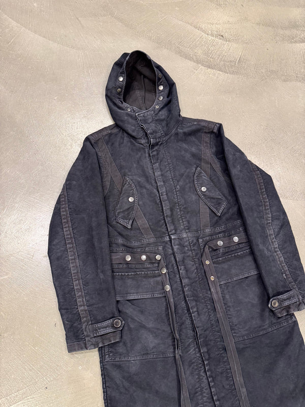 A/W2014 Dries Van Noten runway bondage parka