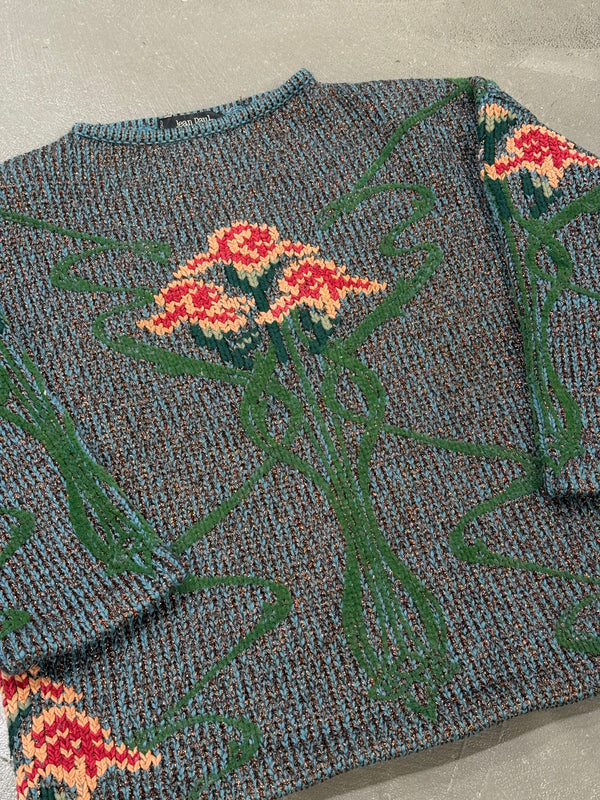 A/W1986 Jean Paul Gaultier intarsia floral knit