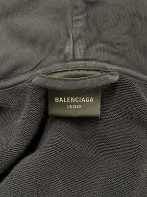 2024 Balenciaga incognito double sleeve oversized zip-up hoodie