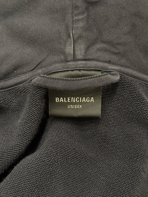 2024 Balenciaga incognito double sleeve oversized zip-up hoodie