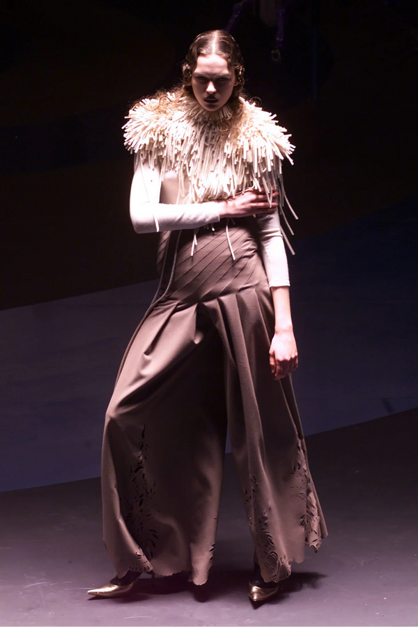 A/W2001 Alexander McQueen runway high waist palazzo pants