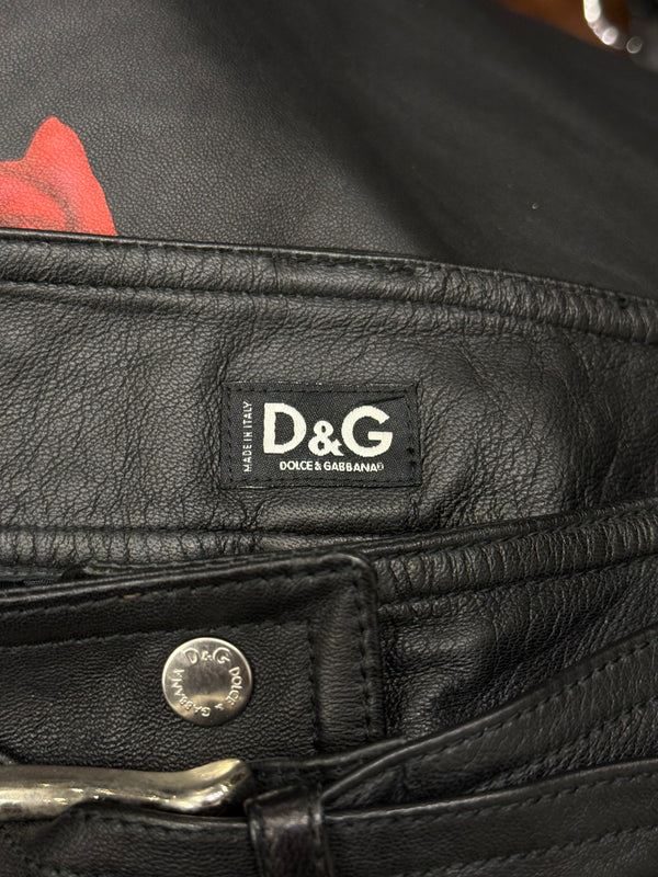 Dolce & Gabbana Join To Ride leather capri shorts