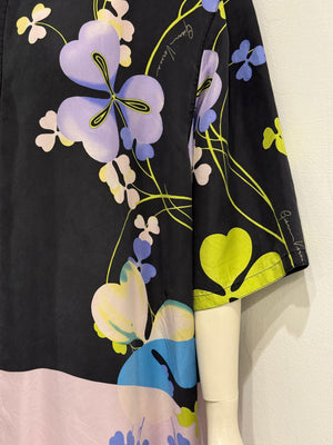 1990s Gianni Versace silk floral shirt