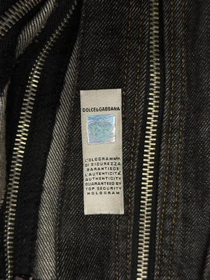 S/S2004 Dolce & Gabbana full zip denim jacket