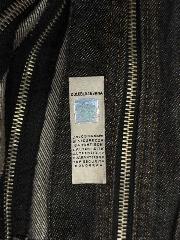 S/S2004 Dolce & Gabbana full zip denim jacket