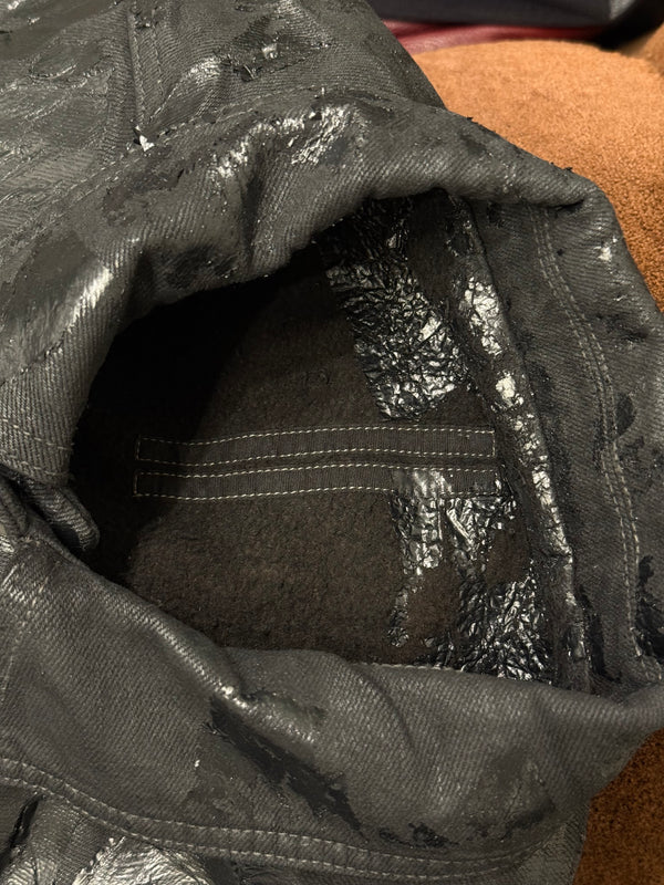2024 Rick Owens "Jumbo Worker" megacrust denim jacket