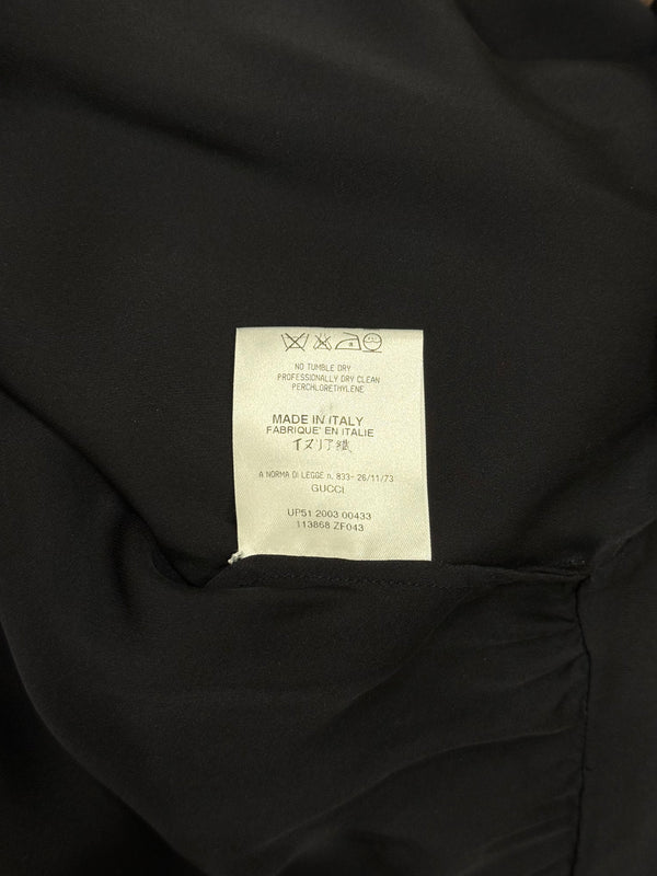 A/W2003 Gucci by Tom Ford grommet choker bondage blouse