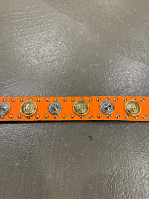 1980s Gianni Versace studded leather belt