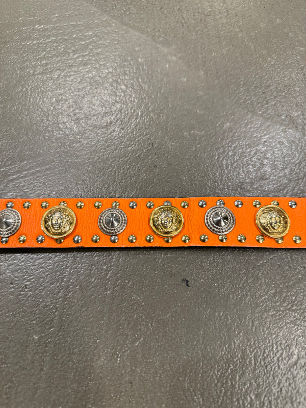 1980s Gianni Versace studded leather belt