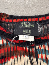 Load image into Gallery viewer, A/W2001 Jean Paul Gaultier “Marlene Dietrich” illusion knit cardigan
