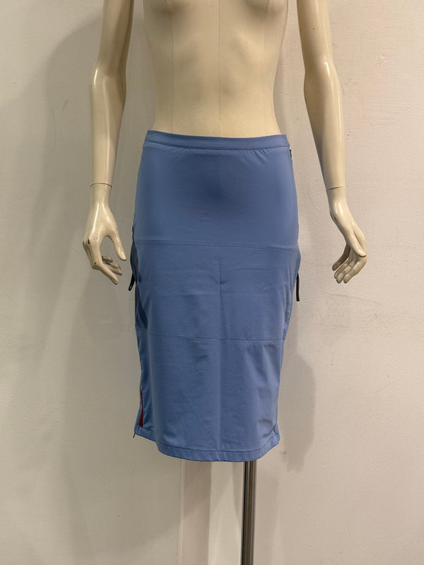 2000s Prada nylon patch pocket midi skirt
