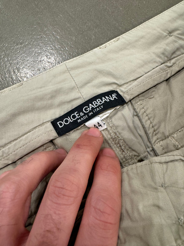 S/S2004 Dolce & Gabbana printed bondage cargo pants