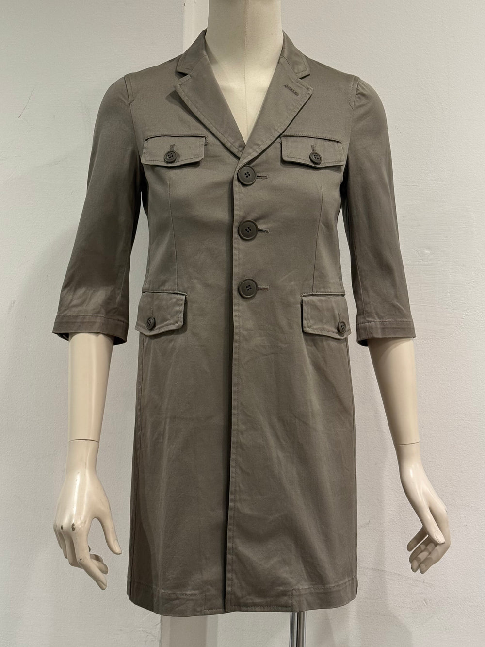 2000s Comme des Garçons cotton minimal coat