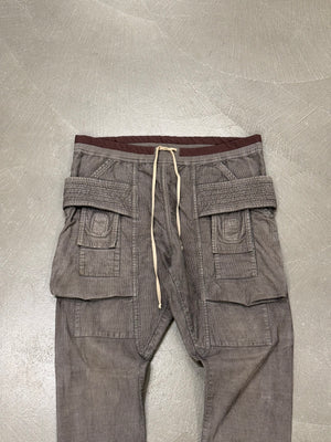 2015 Rick Owens creatch drawstring cargo pants