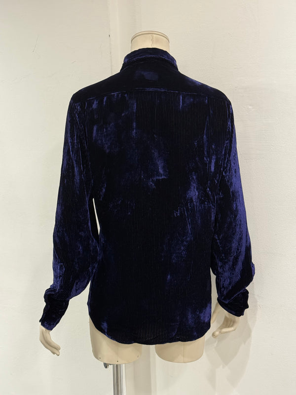 A/W1995 Gucci by Tom Ford velvet iridescent shirt
