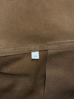 2000s Prada paneled western suede leather jacket