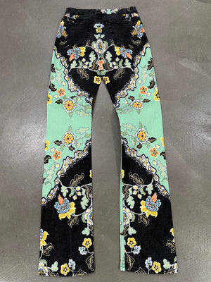 S/S2003 Roberto Cavalli chinoserie print set (top, cardigan & jeans)
