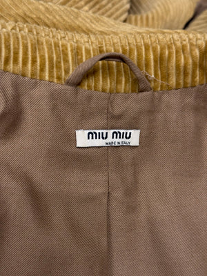 A/W2002 Miu Miu runway corduroy jacket