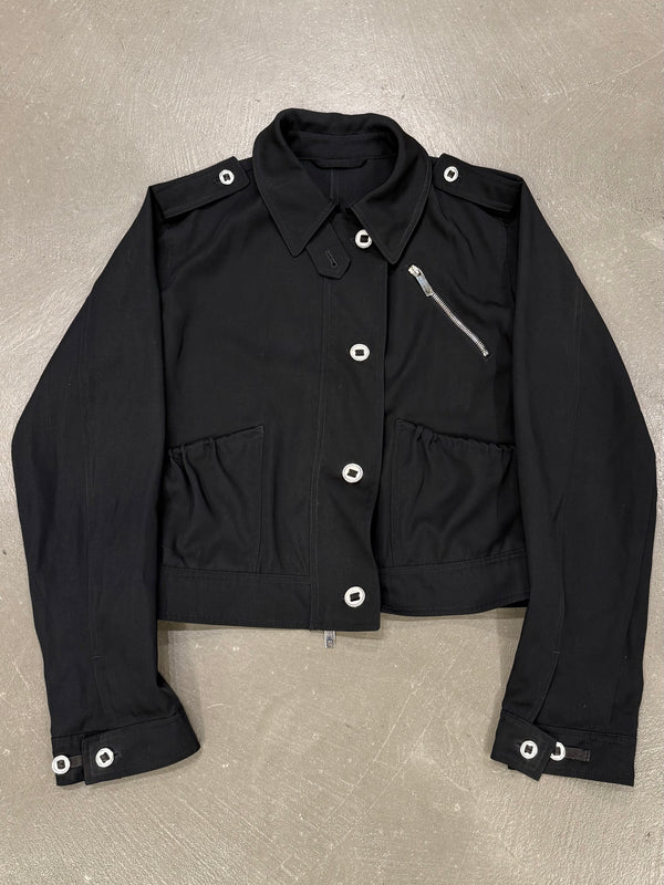 2000s Armani cropped military aviator jacket