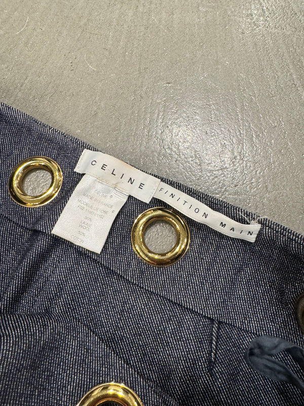 2000s Celine studded eyelet pants