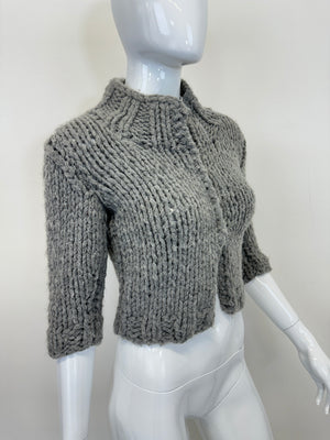 F/W 1999 Dolce & Gabbana doll wardrobe cropped knit cardigan top