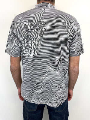 1980s Marithe Francois Girbaud abstract op-art t-shirt