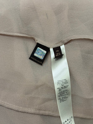 2000s Roberto Cavalli ruffle trim long sleeve shirt