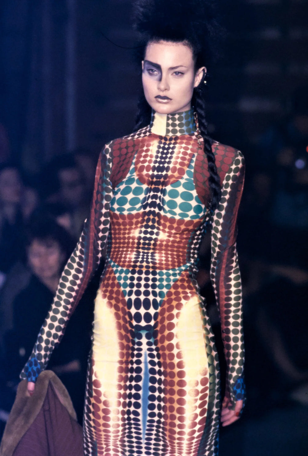F/W1995 Jean Paul Gaultier cyber dot mesh top