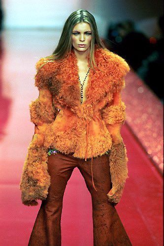 A/W1999 Roberto Cavalli Mongolian lamb fur jacket