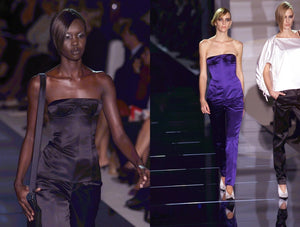 S/S2001 Gucci by Tom Ford iconic cone bra runway corset
