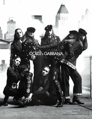 A/W1992 Dolce & Gabbana documented runway mirrors blazer