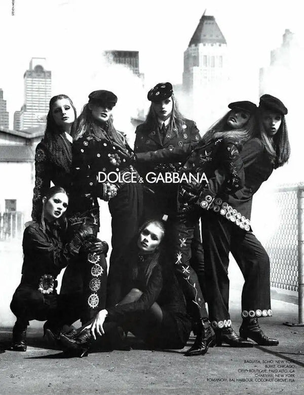 A/W1992 Dolce & Gabbana documented runway mirrors blazer