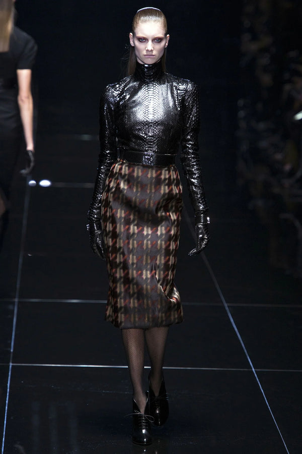 A/W2013 Gucci runway python backzip leather jacket