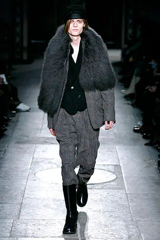 A/W2007 Ann Demeulemeester runway double breasted bondage vest