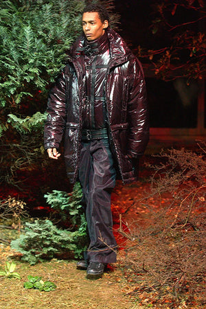 A/W2002 Raf Simons “Virginia Creeper” rubberized bondage jacket