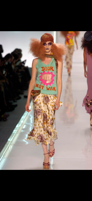 2005 Christian Dior by Galliano runway tank top