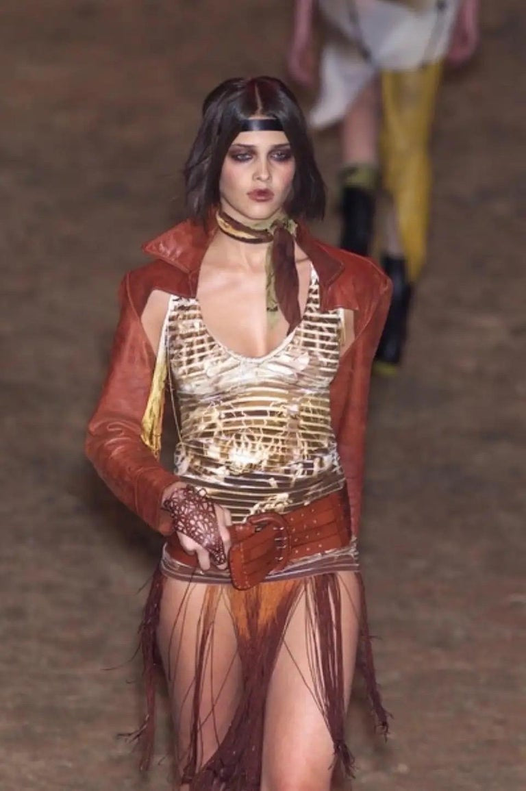 SS2001 Jean Paul Gaultier satan demon tank mesh top
