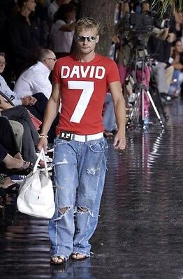 S/S2004 Dolce & Gabbana David Beckham reconstructed jeans