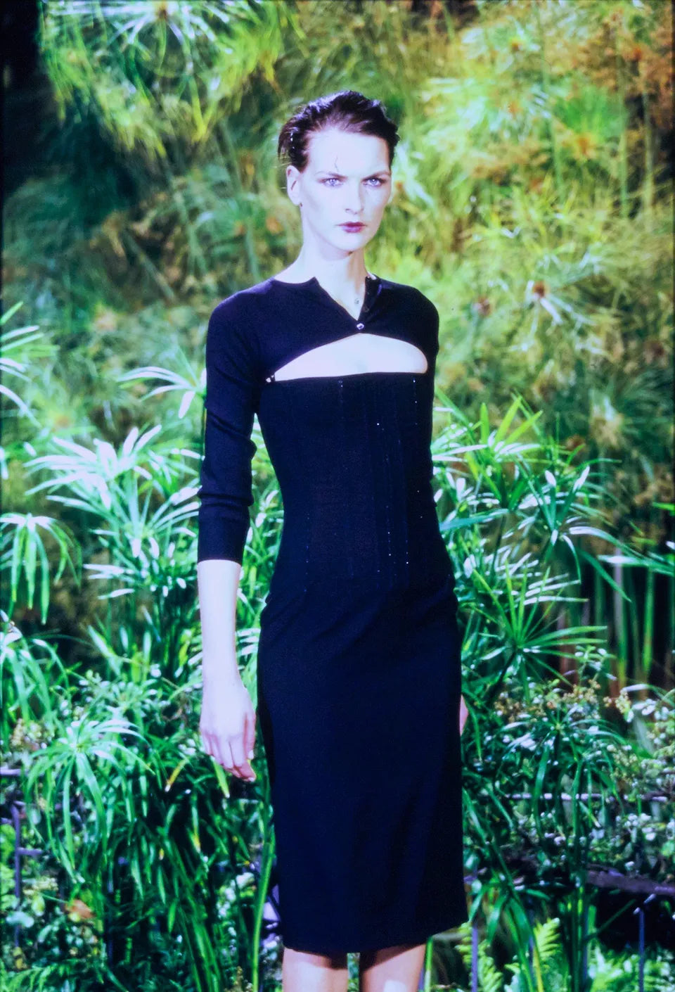 S/S1999 Dolce & Gabbana runway cropped cardigan + top set