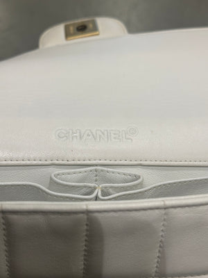 2000-2002 Chanel East West Chocolate Bar leather bag