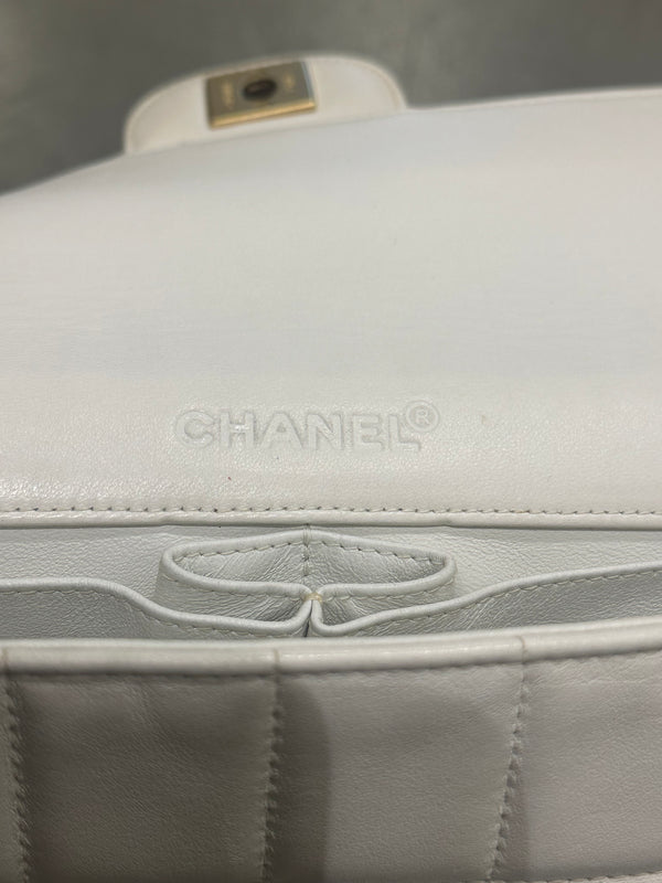 2000-2002 Chanel East West Chocolate Bar leather bag