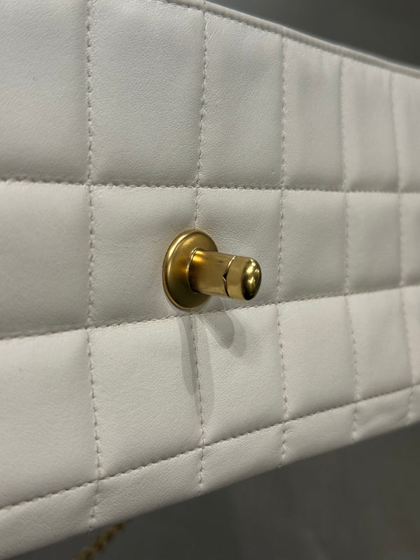 2000-2002 Chanel East West Chocolate Bar leather bag